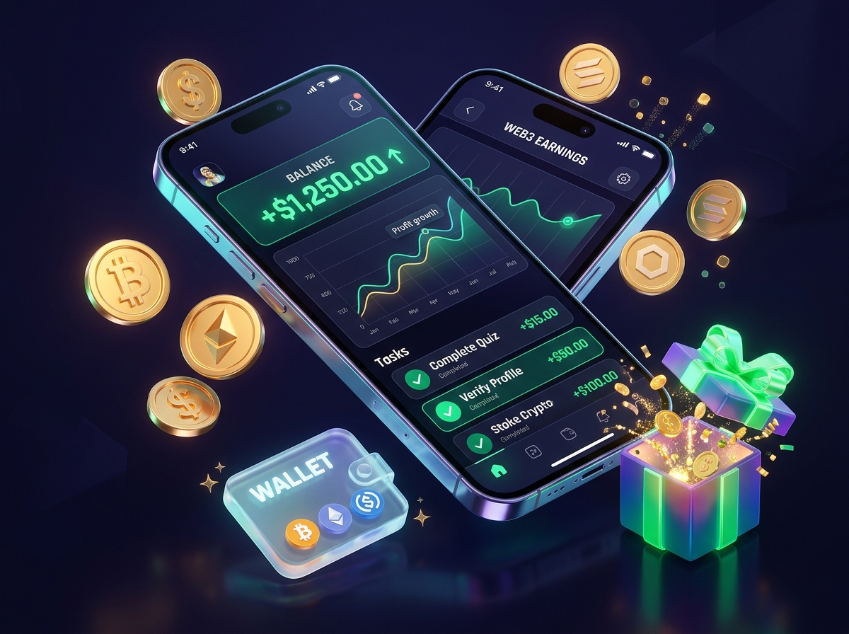 Scarlet-Clicks 3D Web3 Crypto Earning